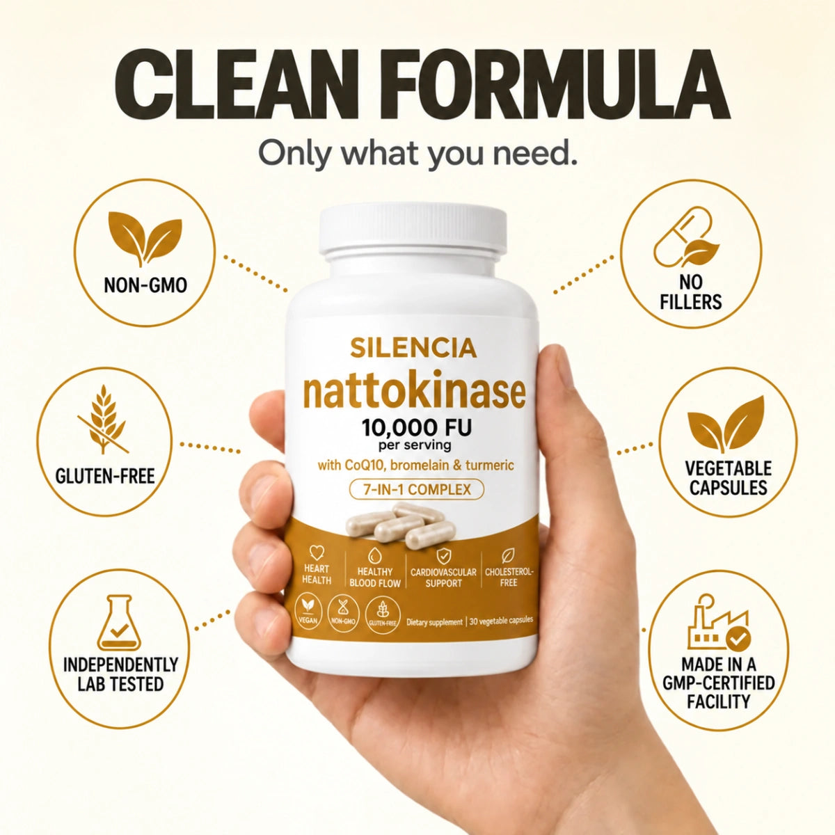 Nattokinase 10 000 · Retrouvez la pleine forme au lit, une différence dès 7 jours