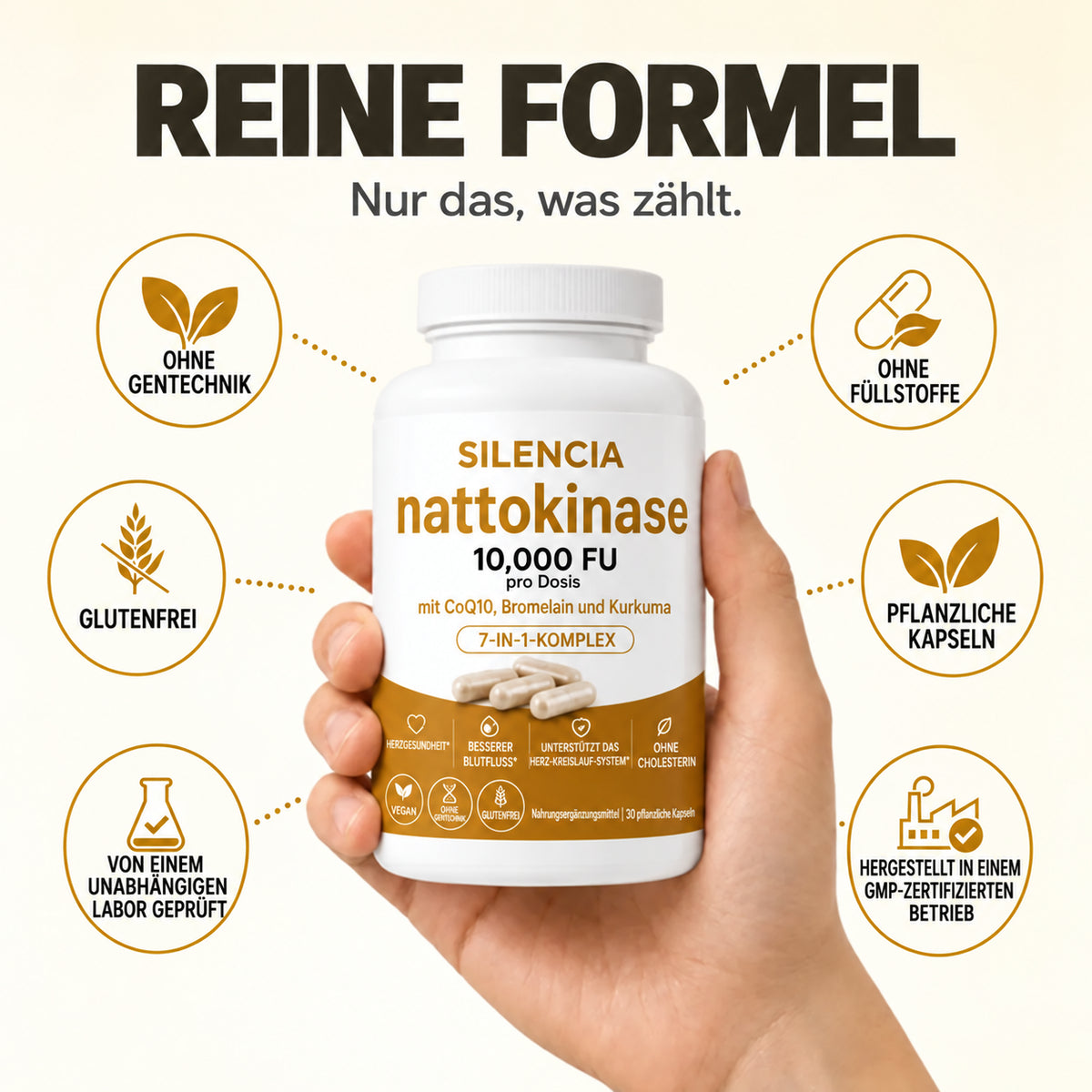 Nattokinase 10 000 · Retrouvez la pleine forme au lit, une différence dès 7 jours