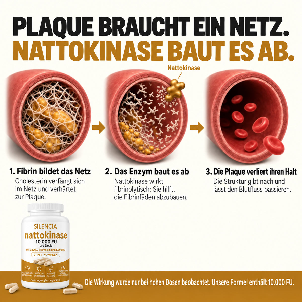 Nattokinase 10 000 · Retrouvez la pleine forme au lit, une différence dès 7 jours